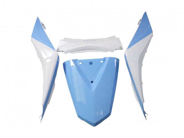 2022-2024 White Light Blue Yamaha YZF R3/R25 Motorcycle Fairings