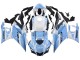 2022-2024 White Light Blue Yamaha YZF R3/R25 Motorcycle Fairings