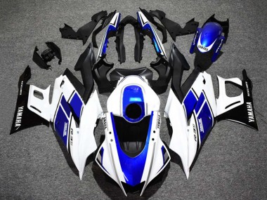 2022-2024 White Blue Glossy Black Yamalube Yamaha YZF R3/R25 Motorcycle Fairings
