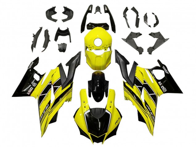 2022-2024 Yellow Black Yamaha YZF R3/R25 Motorcycle Fairings