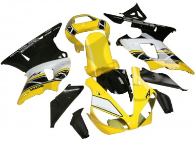 2022-2024 Yellow White Black Motul Yamaha YZF R3/R25 Motorcycle Fairings