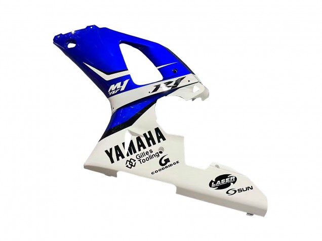 1998-1999 White Blue Black Yamaha YZF 1000 R1 Motorcycle Fairings