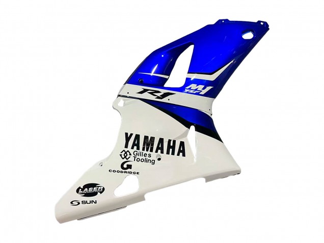 1998-1999 White Blue Black Yamaha YZF 1000 R1 Motorcycle Fairings