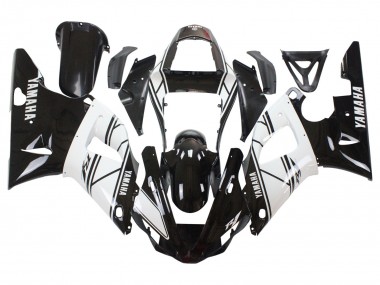 2000-2001 White Black Yamaha YZF 1000 R1 Motorcycle Fairings