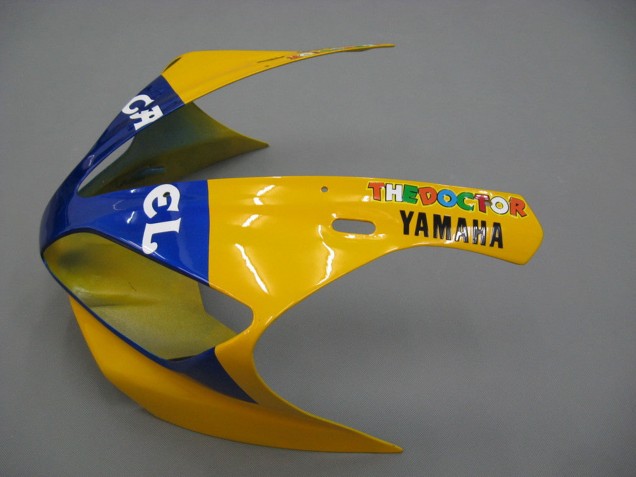 2000-2001 White Yellow Blue Motul Camel Yamaha YZF 1000 R1 Motorcycle Fairings