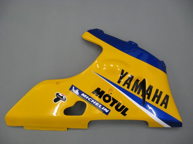 2000-2001 White Yellow Blue Motul Camel Yamaha YZF 1000 R1 Motorcycle Fairings