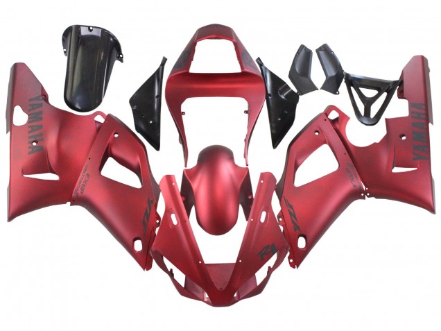 2000-2001 Matte Red Yamaha YZF 1000 R1 Motorcycle Fairings