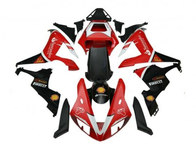 2002-2003 Red Silver Black Santander Yamaha YZF 1000 R1 Motorcycle Fairings
