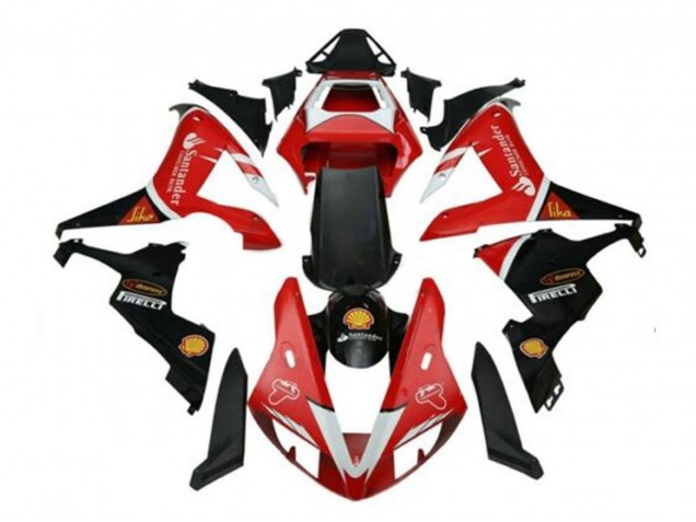 2002-2003 Red Silver Black Santander Yamaha YZF 1000 R1 Motorcycle Fairings