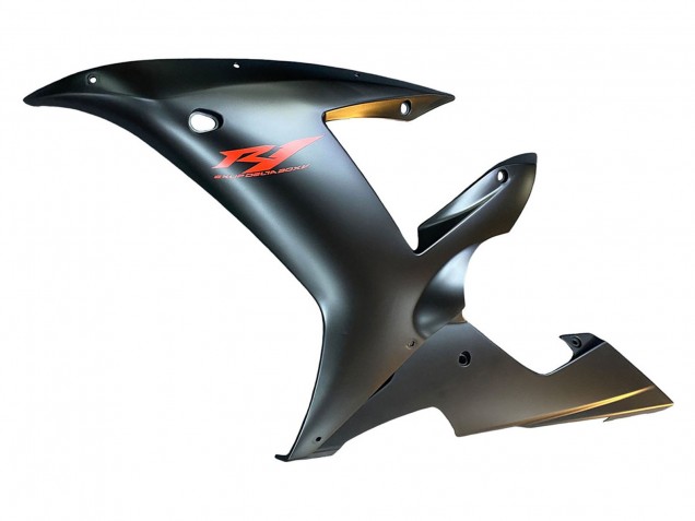 2002-2003 Matte Black Red Yamaha YZF 1000 R1 Motorcycle Fairings