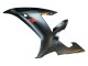 2002-2003 Matte Black Red Yamaha YZF 1000 R1 Motorcycle Fairings