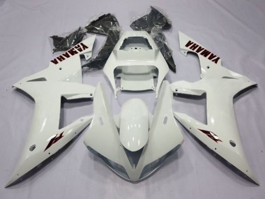 2002-2003 Pearl White Black Yamaha YZF 1000 R1 Motorcycle Fairings