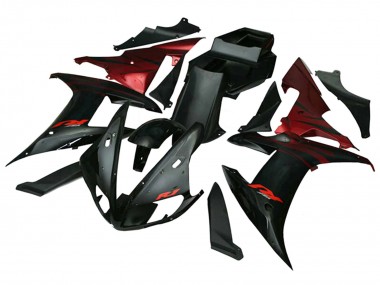 2002-2003 Red Black Flame Yamaha YZF 1000 R1 Motorcycle Fairings