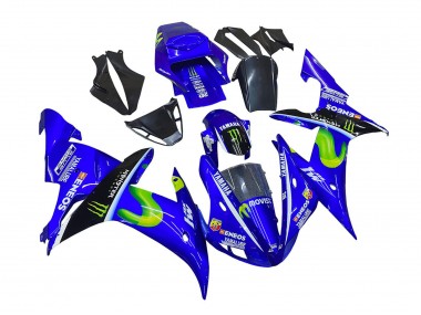 2002-2003 Blue Black Green MoviStar ENEOS Monster Yamaha YZF 1000 R1 Motorcycle Fairings
