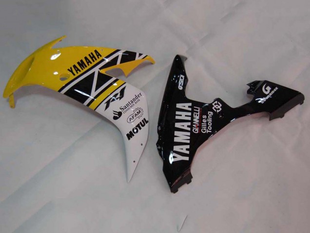 2004-2006 Yellow White Glossy Black Yamaha YZF 1000 R1 Motorcycle Fairings