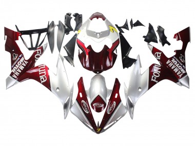 2004-2006 Silver Red Fortuna Motul Yamaha YZF 1000 R1 Motorcycle Fairings