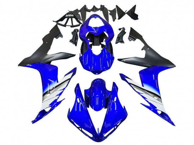 2004-2006 Blue White Matte Black Yamaha YZF 1000 R1 Motorcycle Fairings