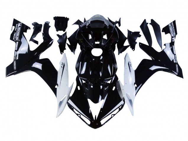 2004-2006 Glossy Black White Motul Yamaha YZF 1000 R1 Motorcycle Fairings