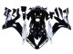 2004-2006 Glossy Black White Motul Yamaha YZF 1000 R1 Motorcycle Fairings