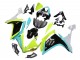2007-2008 Light Blue Lime Green Black Yamaha YZF 1000 R1 Motorcycle Fairings