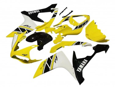 2007-2008 Yellow White Black Yamaha YZF 1000 R1 Motorcycle Fairing