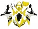 2007-2008 Yellow White Black Yamaha YZF 1000 R1 Motorcycle Fairing
