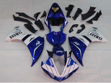 2009-2011 White Blue Black M1 Yamaha YZF 1000 R1 Motorcycle Fairings