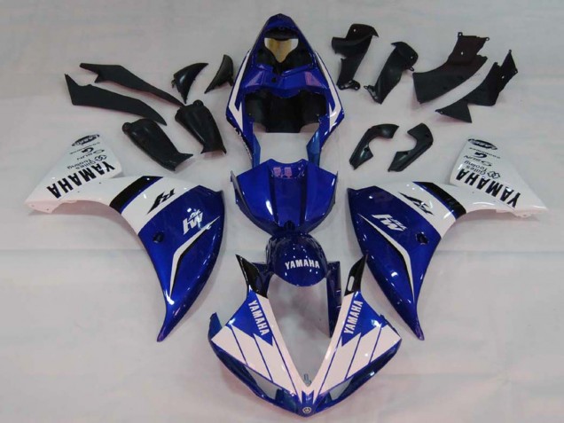 2009-2011 White Blue Black M1 Yamaha YZF 1000 R1 Motorcycle Fairings