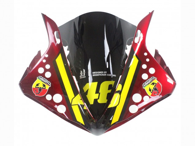2009-2011 Red Yellow Black Shark 46 Yamaha YZF 1000 R1 Motorcycle Fairings