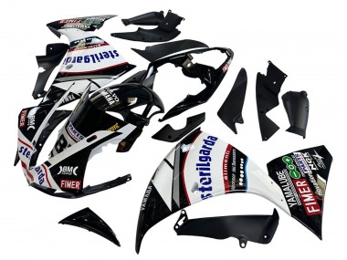 2009-2011 Glossy Black White Red Volvo Fimer Yamalube 87 Yamaha YZF 1000 R1 Motorcycle Fairings