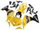 2009-2011 Yellow White Black Stripe Yamaha YZF 1000 R1 Motorcycle Fairing Kits