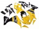 2009-2011 Yellow White Black Stripe Yamaha YZF 1000 R1 Motorcycle Fairing Kits