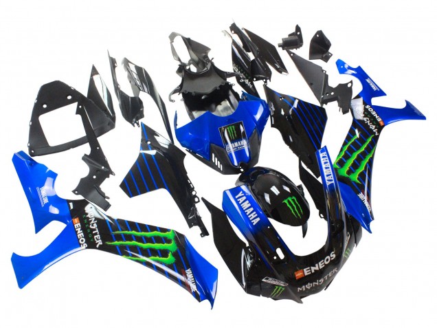 2020-2025 Blue Black Green Black ENEOS Monster Yamaha YZF 1000 R1 Motorcycle Fairings