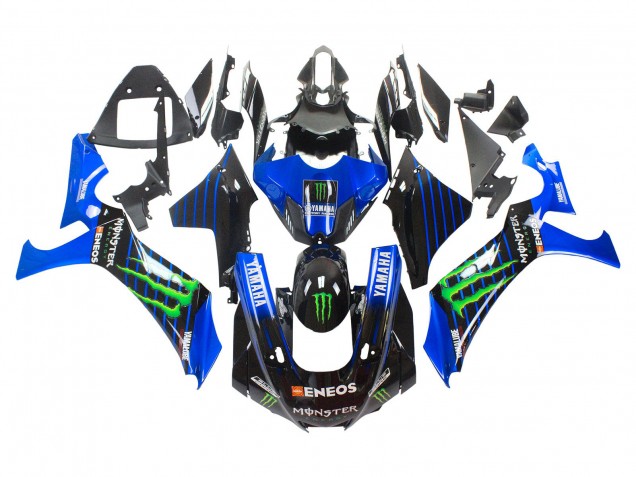 2020-2025 Blue Black Green Black ENEOS Monster Yamaha YZF 1000 R1 Motorcycle Fairings