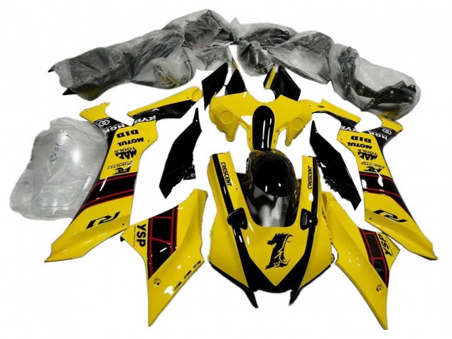 2020-2025 Yellow Glossy Black YSP Motul Yamaha YZF 1000 R1 Motorcycle Fairings