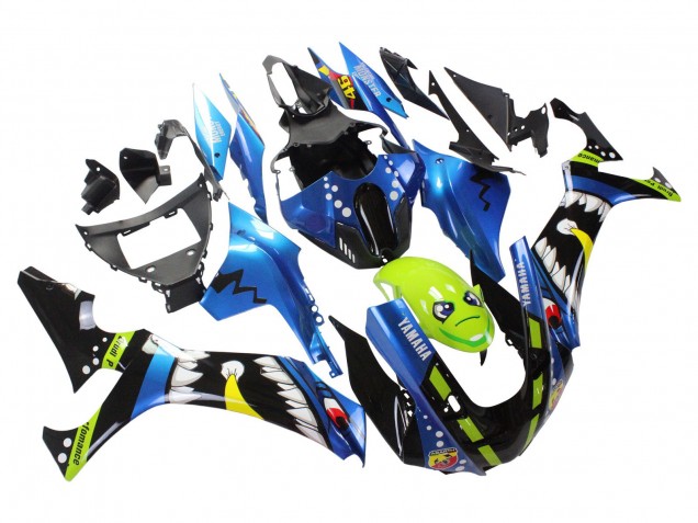 2020-2025 Blue Green Black Shark Yamaha YZF 1000 R1 Motorcycle Fairings