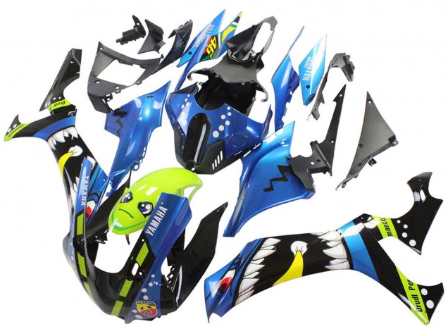 2020-2025 Blue Green Black Shark Yamaha YZF 1000 R1 Motorcycle Fairings