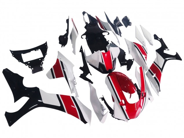2020-2025 White Red Glossy Black Yamaha YZF 1000 R1 Motorcycle Fairing