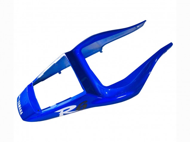 1998-2002 White Blue Glossy Black Yamaha YZF 600 R6 Motorcycle Fairings