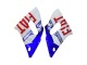 1998-2002 White Blue Red Fiat 99 Yamaha YZF 600 R6 Motorcycle Fairings