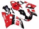 1998-2002 Red White Glossy Black Yamaha YZF 600 R6 Motorcycle Fairing
