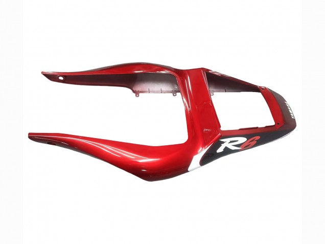 1998-2002 Red White Glossy Black Yamaha YZF 600 R6 Motorcycle Fairings
