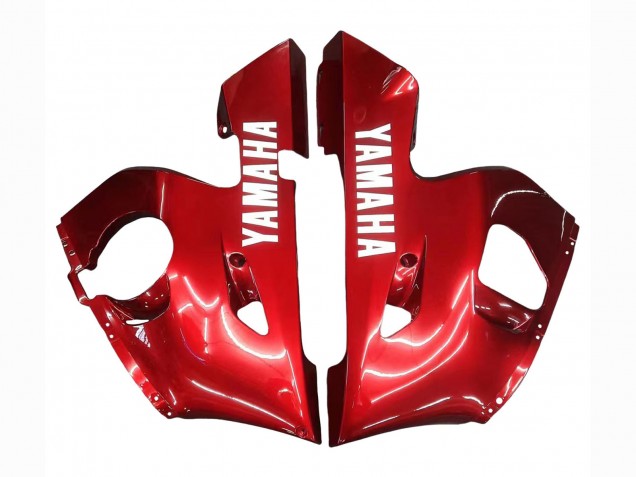 1998-2002 Red White Glossy Black Yamaha YZF 600 R6 Motorcycle Fairings