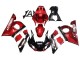 1998-2002 Red White Glossy Black Yamaha YZF 600 R6 Motorcycle Fairings