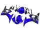 2003-2004 Blue Glossy Black Yamaha YZF R6 Motorcycle Fairings