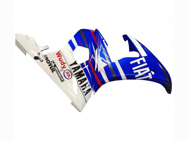 2006-2009 White Blue Fiat Motul Kastinee Yamaha YZF R6S Motorcycle Fairings