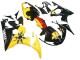 2003-2004 Yellow Red Glossy Black 46 Yamaha YZF R6 Motorcycle Fairings