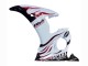 2006-2009 White with Dark Black Flame Yamaha YZF R6S Motorcycle Fairings