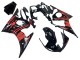 2003-2004 Glossy Black Red Yamaha YZF R6 Motorcycle Fairing
