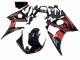 2003-2004 Glossy Black Red Yamaha YZF R6 Motorcycle Fairing